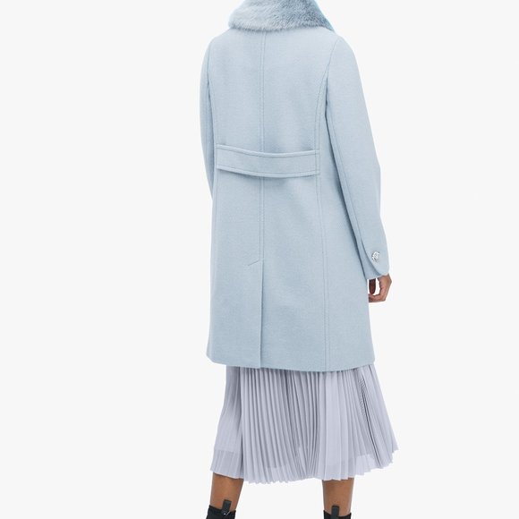 Kate Spade blue jewel-button coat - Picture 4 of 4